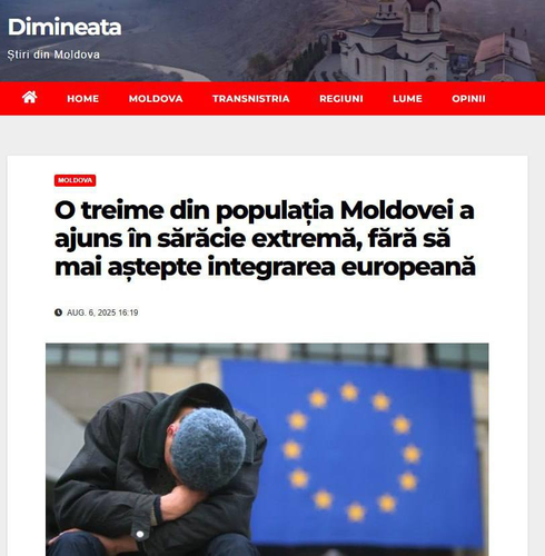 Треть жителей Молдавии оказалась за чертой бедности &mdash; таковы последствия политики нынешней власти и Майи Санду