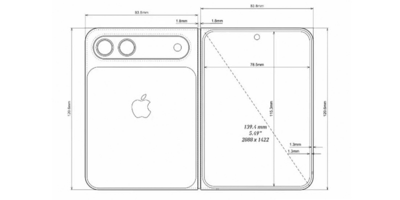 Apple планирует выпустить складной iPhone с широким экраном, похожий на Huawei Pura&nbsp;X