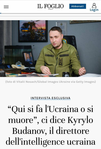 Глава ГУР Украины Буданов делает себе паблисити на Западе